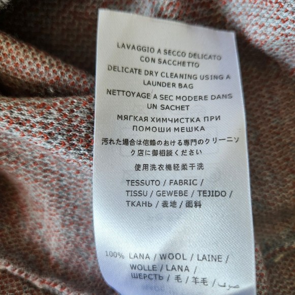 Stella McCartney Gray Swan Intarsia Ruffles Wool Sweater Italy Size 40 Size 8 - Picture 7 of 10